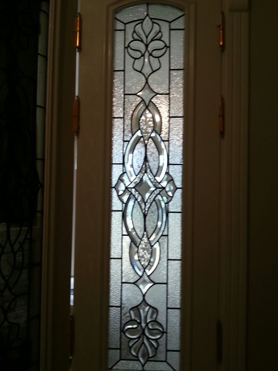 Floral crystal relief