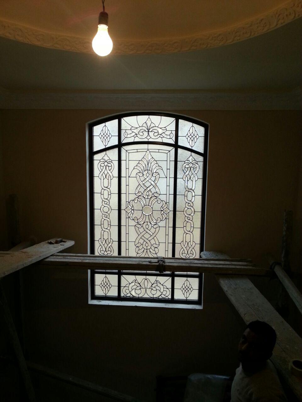 Engraved Glass Partition