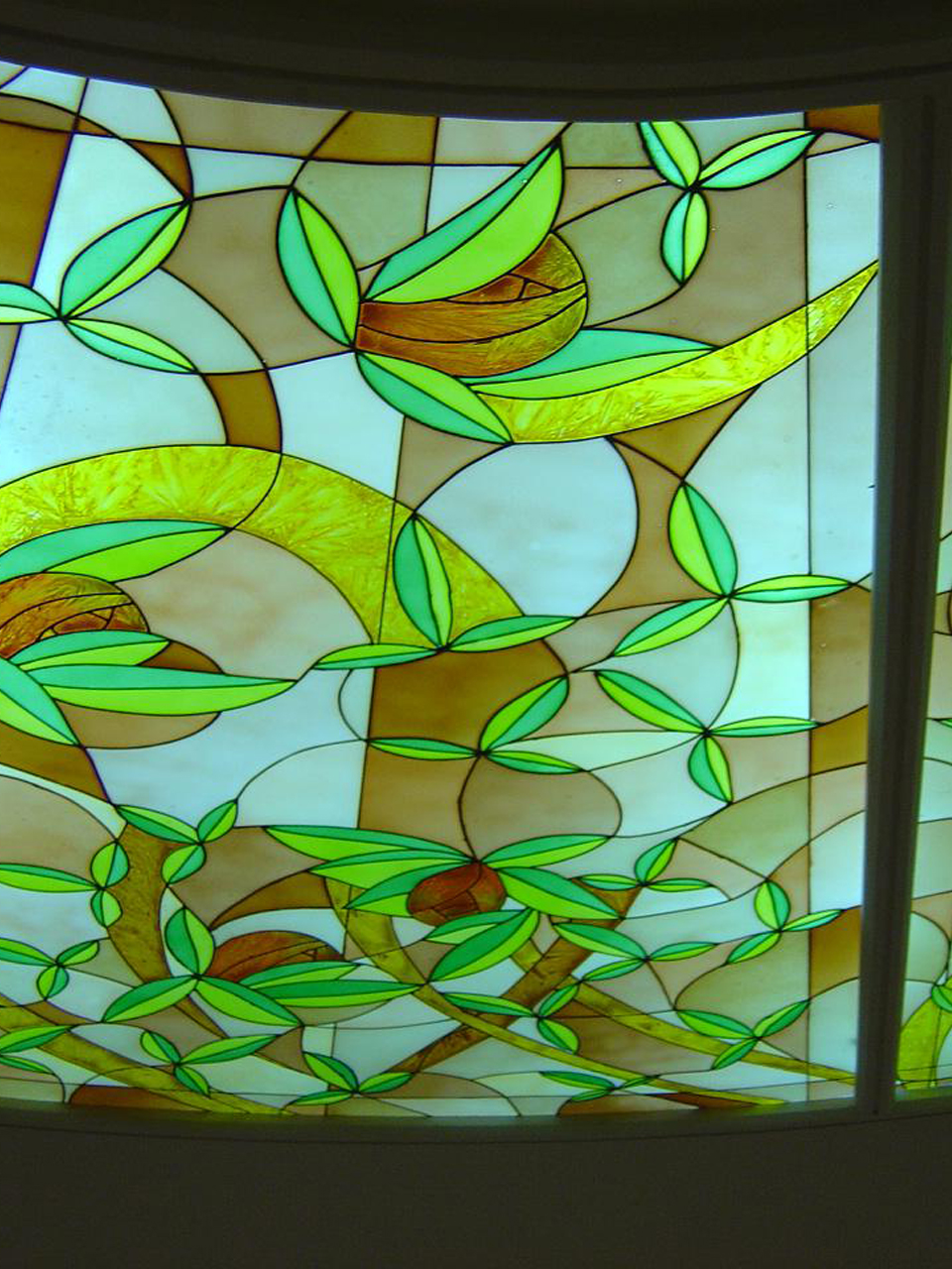 Muted Palette Glass Panel